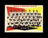 1960 Topps Baseball Card #151 San Francisco Giants Team & Checklist 3rd Ser