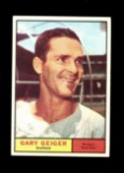 1961 Topps Baseball Card #33 Gary Geiger Boston Red Sox. NM Condition