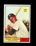 1961 Topps Baseball Card #68 Deron Johnson New York Yankees. NM Condition