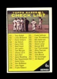 1961 Topps Baseball Card #273 Checklist 4th Series 265 Thru 352. Unchecked.