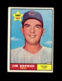 1961 Topps Baseball Card #317 Jim Brewer Chicago Cubs. EX-MT Condition