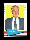 1961 Fleer Baseball Greats Baseball Card #29 Hall of Famer Ford Frick. EX C