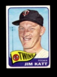 1965 Topps Baseball Card #62 Jim Kaat Minnesota Twins. EX Condition