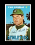 1967 Topps Baseball Card #227 Paul Lindblad Kansas City Athletics. NM Condi