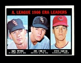 1967 Topps Baseball Card #233 American League E.R.A. Leaders Peters-Horlen-