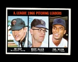 1967 Topps Baseball Card #235 American League Victory Leaders Kaat-Mclain-W