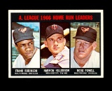 1967 Topps Baseball Card #243 American League Home Run Leaders Robinson-Kil