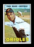1967 Topps Baseball Card #319 Paul Blair Baltimore Orioles. NM Condition