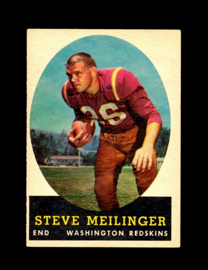 1958 Topps Football Card #33 Steve Meilinger Washington Redskins. EX-MT Con