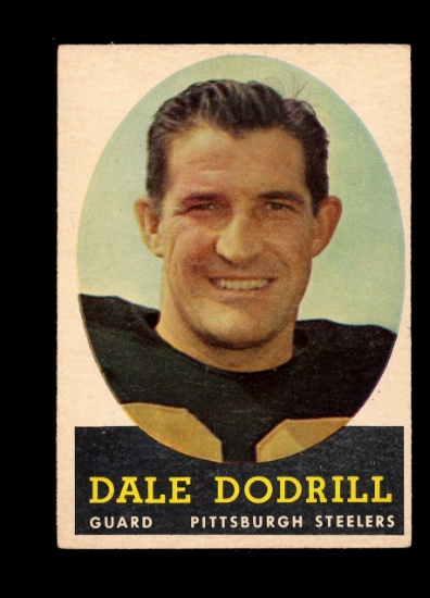 1958 Topps Football Card #46 Dale Dodrill Pittsburgh Steelers. EX Condition