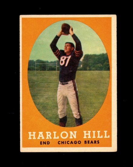 1958 Topps Football Card #80 Harlon Hill Chicago Bears. EX Condition
