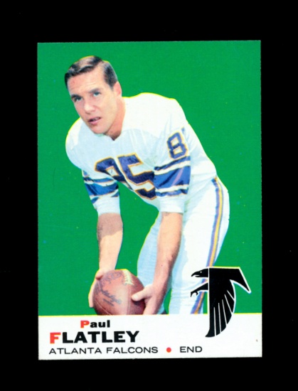 1969 Topps Football Card #2 Paul Flatley Atlanta Falcons. NM+ Condition.