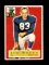 1956 Topps Football Card #80 James Doran Detroit Lions.