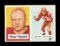 1957 Topps Football Card #12 La Vern Torgeson Washington Redskins.