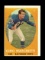 1958 Topps Football Cards #16 Hall of Famer Gino Marchetti Baltimore Colts.