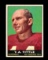 1961 Topps Football Card #58 Hall of Famer Y.A. Tittle San Francisco 49ers.