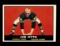 1961 Topps ROOKIE Football Card #182 Rookie Hall of Famer Jim Otto Oakland
