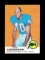 1969 Topps Football ROOKIE Card #59 Rookie Dick Anderson Miami Dolphins. NM