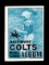 1969 Topps Mini Card Stamp Album #2 of 26 Baltimore Colts (John Unitas). Un