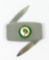Vintage 1960s 2-Blade Pocket Folding Knife with Green Bay Packers Logo. Loo