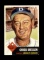 1953 Topps Baseball Card #50 Chuck Dressen Brooklyn Dodgers.