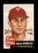 1953 Topps Baseball Card #79 Johnny Wyrostek Philadelphia Phillies.