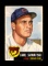 1953 Topps Baseball Card #202 Carl Sawatski Chicago Cubs.