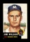 1953 Topps Baseball Card #208 Jim Wilson Milwaukee Braves.
