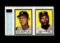 1962 Topps  Baseball Stamp Album Panel Roy McMillan and Leon Wagner