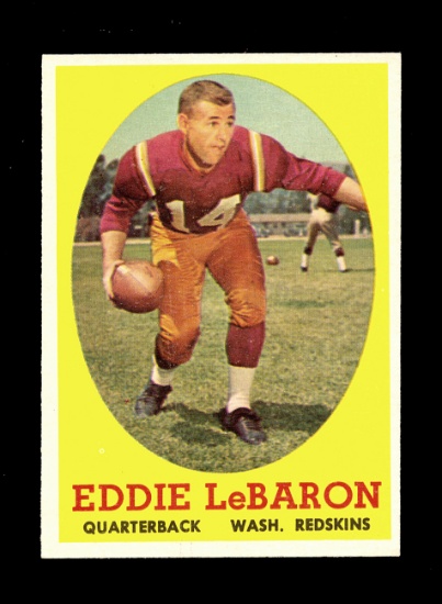 1958 Topps Football Cards #112 Eddie LeBaron Washington Redskins.