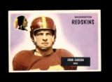 1955 Bowman Football Card #22 Johnny Carson Washington Redskins.