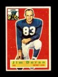 1956 Topps Football Card #80 James Doran Detroit Lions.