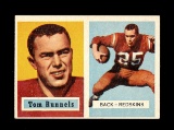 1957 Topps Football Card #110 Tom Runnels Washington Redskins.