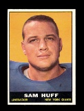 1961 Topps Football Card #91 Hall of Famer Sam Huff New York Giants.