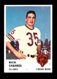 1961 Fleer Football Card #2 Rick Casares Chicago Bears.
