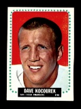 1964 Topps Football Card #162 Dave Kocourek San Diego Chargers.