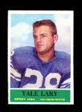 1964 Philadelphia Football Card #62 Hall of Famer Yale Lary Detroit Lions.