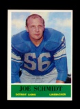 1964 Philadelphia Football Card #66 Hall of Famer Joe Schmidt Detroit Lions