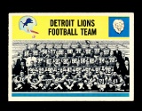 1964 Philadelphia Football Card #69 Detroit Lions Team Card.