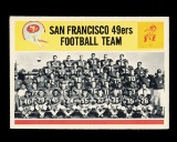 1964 Philadelphia Football Card #167 San Francisco 49ers Team Card.
