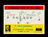 1964 Philadelphia Football Card #182 St Louis Cardinals 