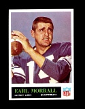 1965 Philadelphia Football Card #65 Earl Morrall Detroit Lions.