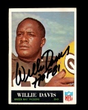 1965 Philadelphia AUTOGRAPHED Football Card #73 Signed By: Hall of Famer Wi