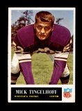 1965 Philadelphia Football Card #111 Hall of Famer Mick Tingelhoff Minnesot