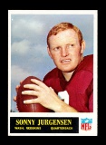 1965 Philadelphia Football Card #188 Hall of Famer Sonny Jurgensen Washingt