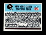 1966 Philadelphia Football Card #118 New York Giants Team Card .