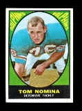 1967 Topps Football Card #86 Tom Nomina Miami Dolphins.