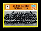 1967 Philadelphia Football Card #1 Atlanta Falcons Team Card. Their First S