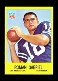 1967 Philadelphia Football Card #88 Roman Gabriel Los Angeles Rams.