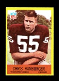 1967 Philadelphia ROOKIE Football Card #183 Rookie Hall of Famer Chris Hanb